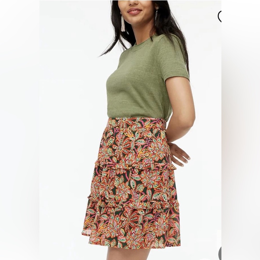 J.Crew ruffle skirt
